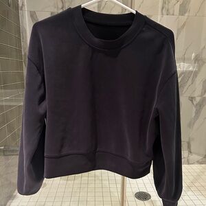 lululemon athletica Dark Gray Crew Neck Sweater